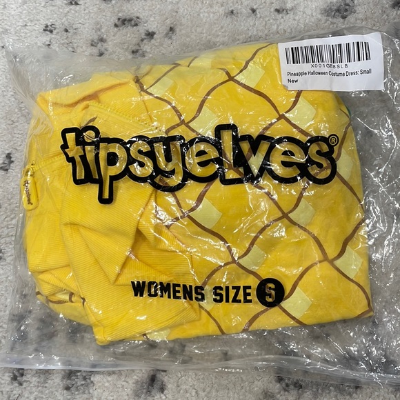 Tipsy Elves Pineapple Halloween Costume Dress - Picture 3 of 4